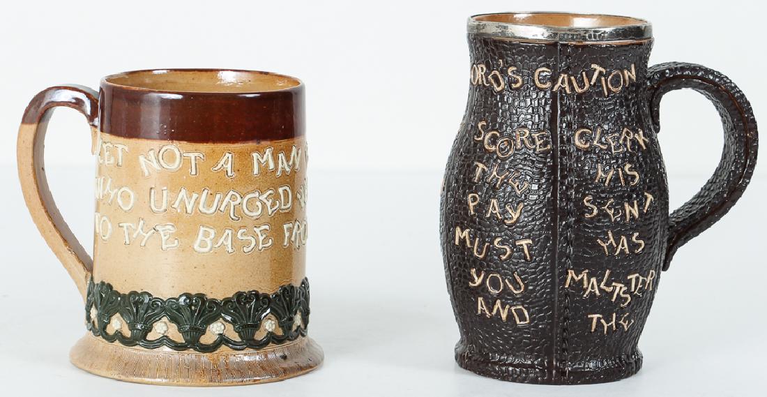 Doulton Lambeth Motto Jug and Mug (1 of 9)