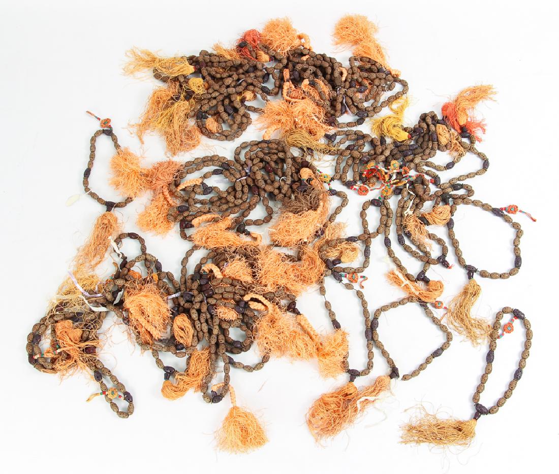 Large Group of Chinese Carved Wood Prayer Beads (1 of 8)