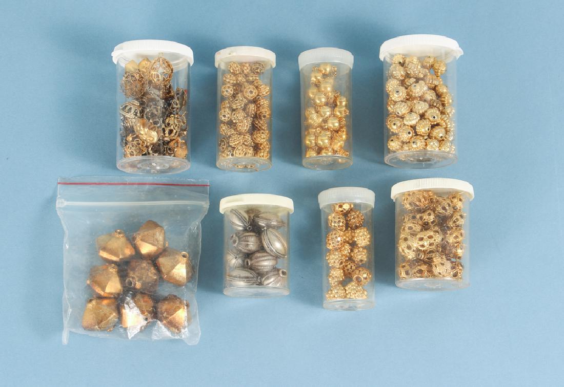 Large Group of Gold Washed Beads and Fittings (1 of 4)