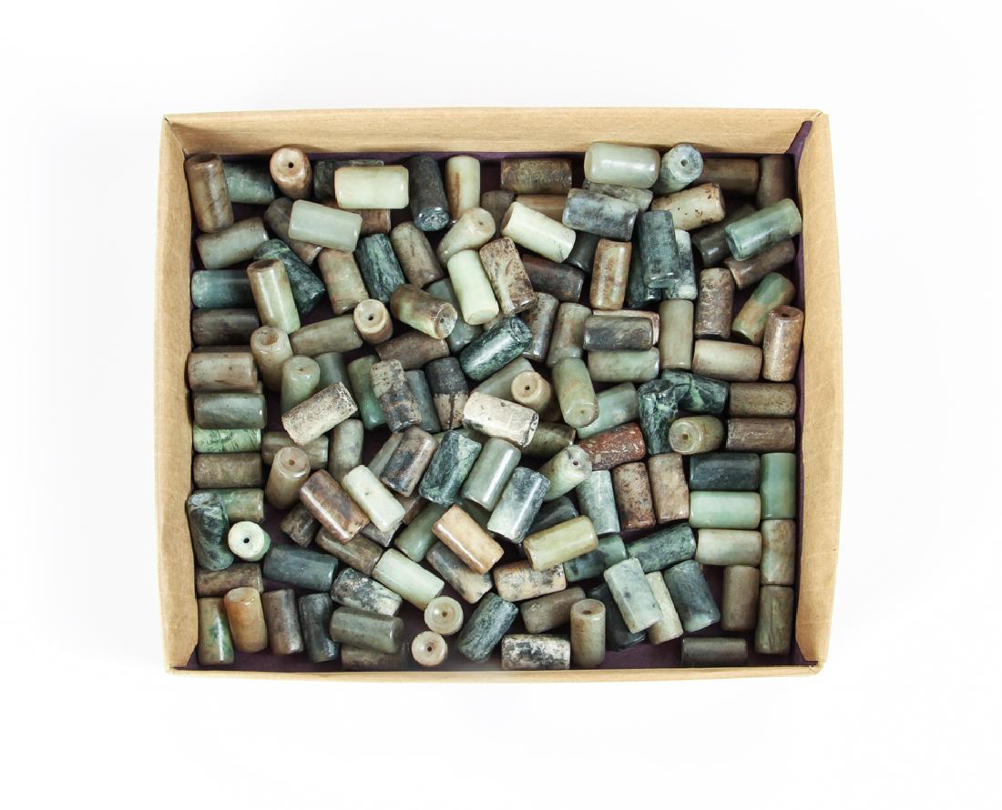 Large Group of Jade or Nephrite Beads (1 of 5)