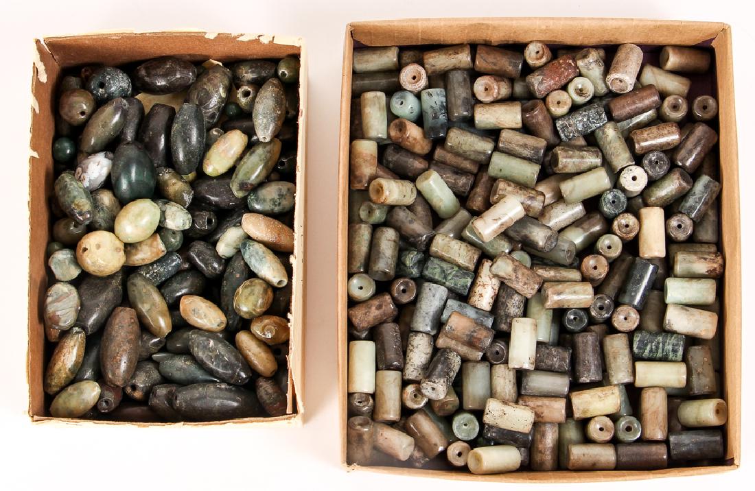 Large Group of Green Jasper and Other Mineral Beads (1 of 5)