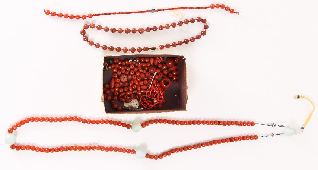 Group of Carnelian and Jade Beads (1 of 7)