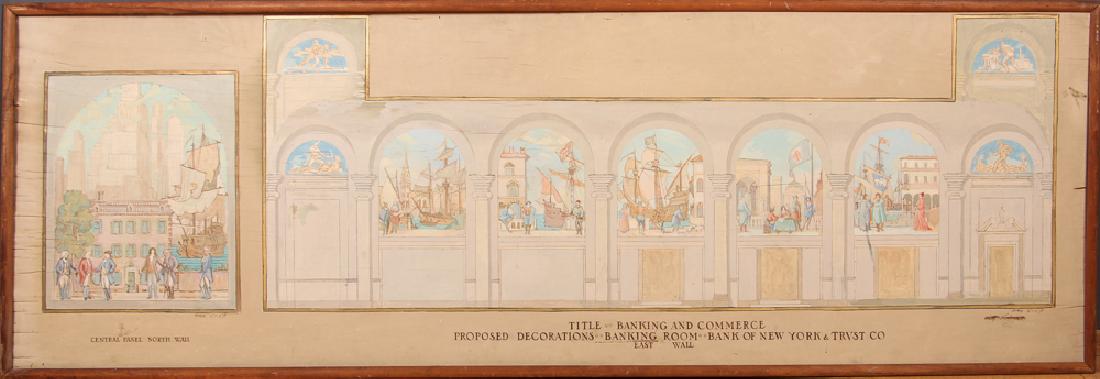 Daniel Brinley Bank of New York and Trust Company Mural (1 of 7)
