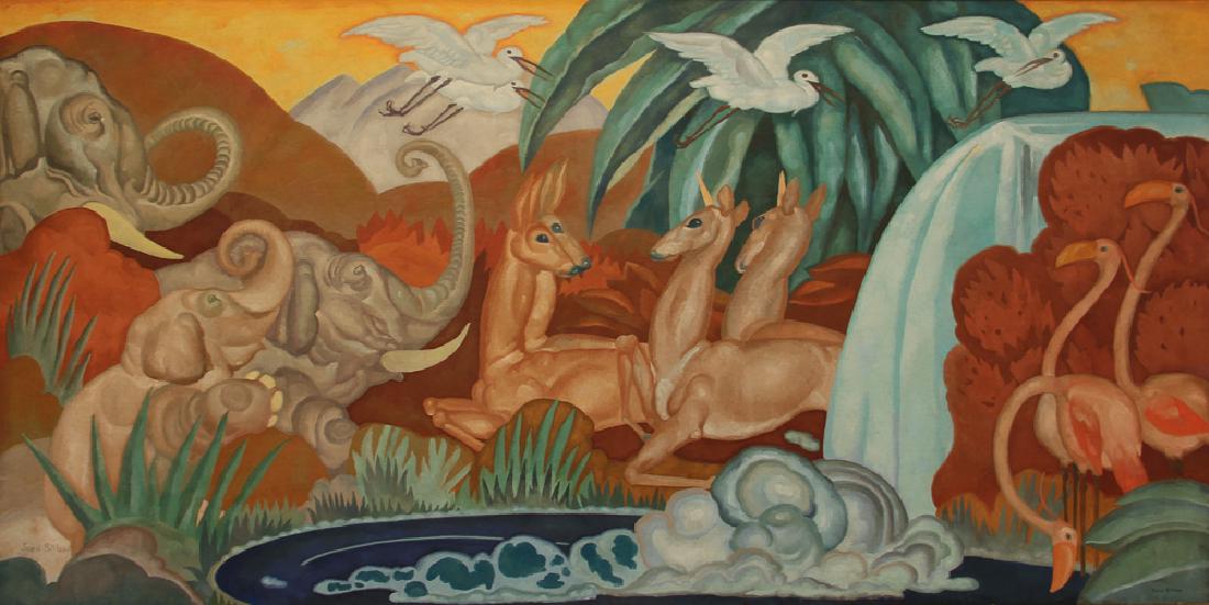 John Melza Sitton 1933 Tropical Art Deco Fantasy (1 of 7)
