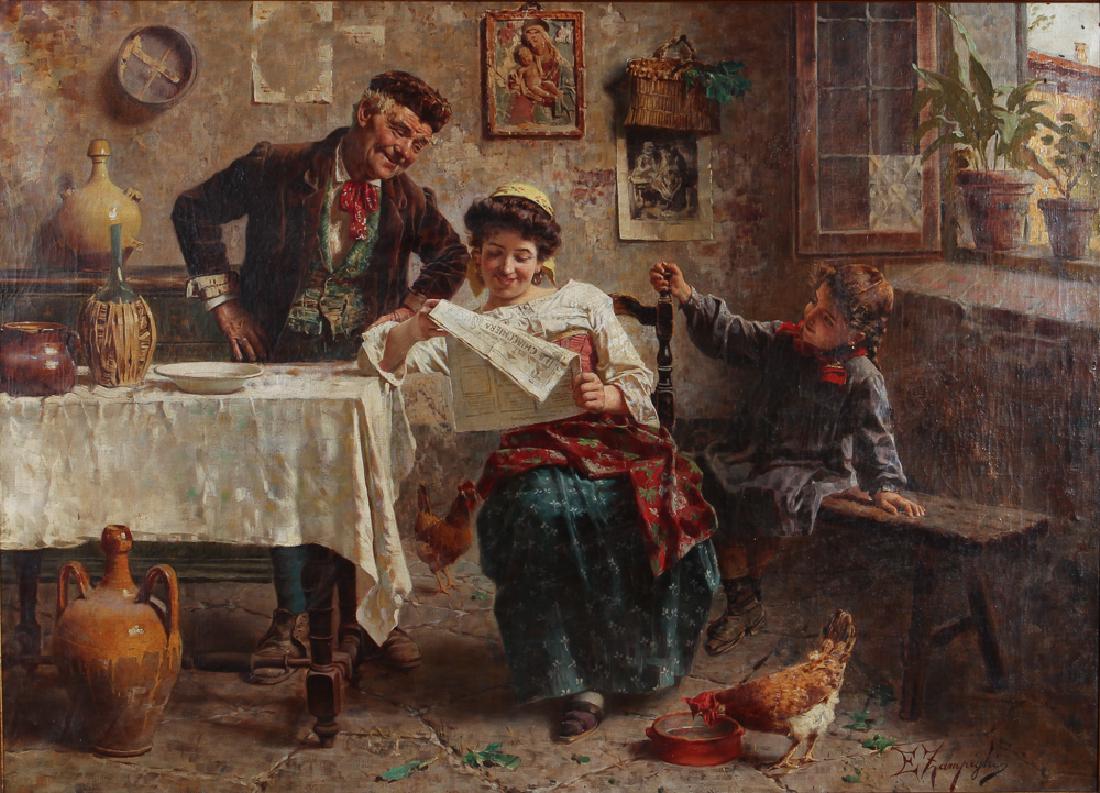 Eugenio Zampighi The Gossip Italian Genre Scene (1 of 8)