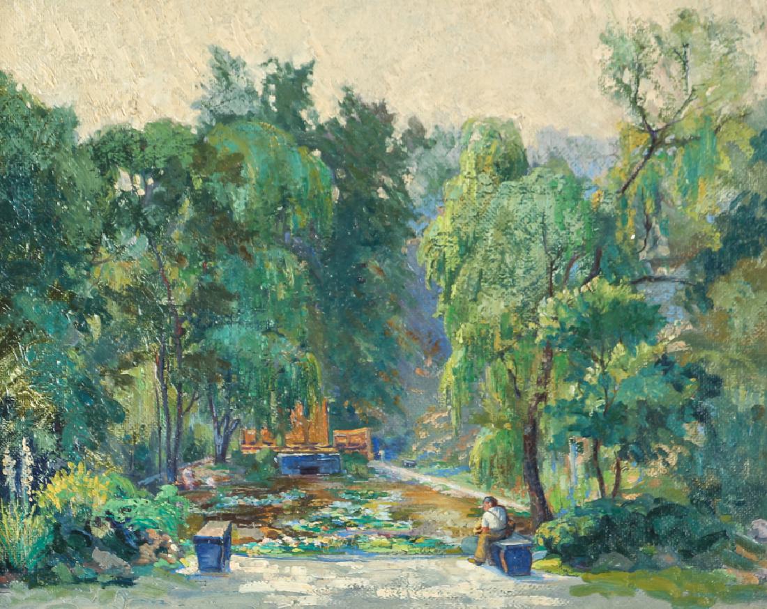 WILLIAM METZKES painting Westinghouse Memorial in (1 of 8)