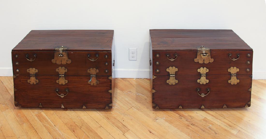 Pair of Antique Korean Storage Chests (1 of 6)