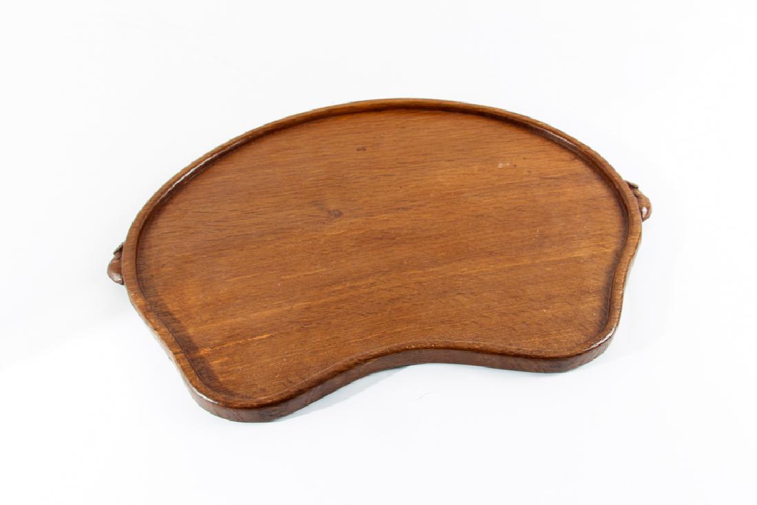 A Robert 'Mouseman' Thompson Oak Tea  Tray (1 of 4)