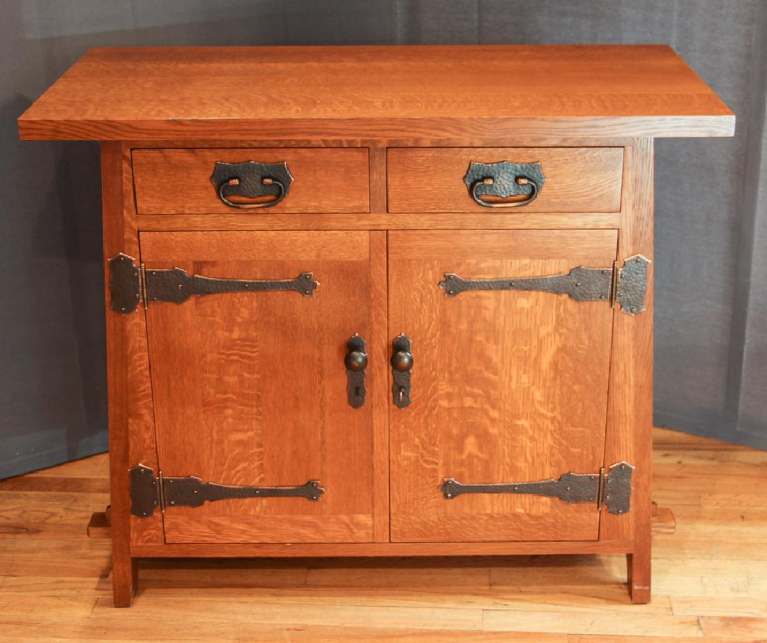 Roycroft Mission Oak Cellaret Cabinet by Stickley Audi (1 of 5)