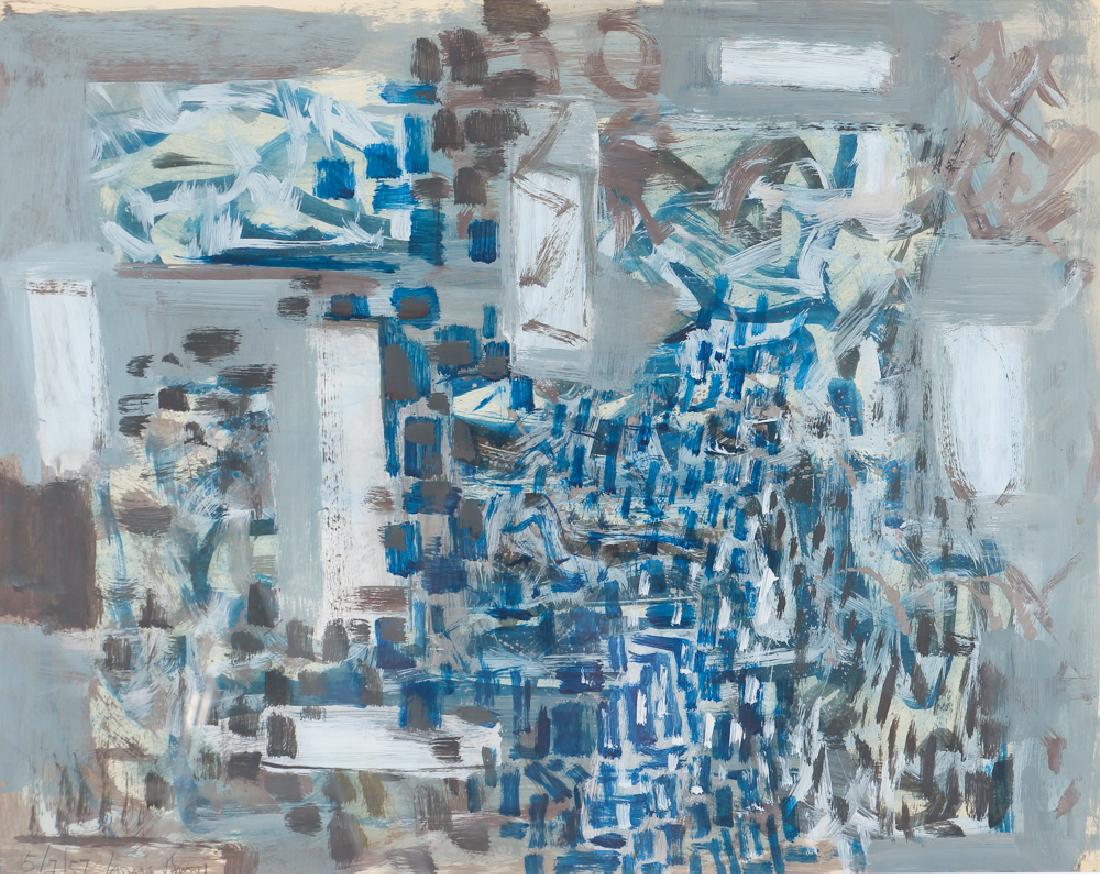 Louis Bunce Untitled Abstract, 1957, oil on paper (1 of 8)