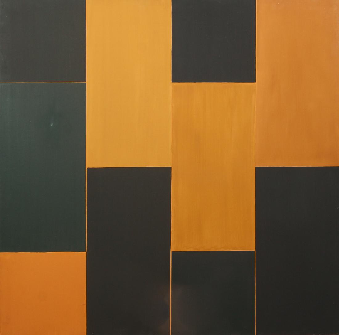 Jane Haskell 1992 ptg. Black and Ochre II (1 of 5)