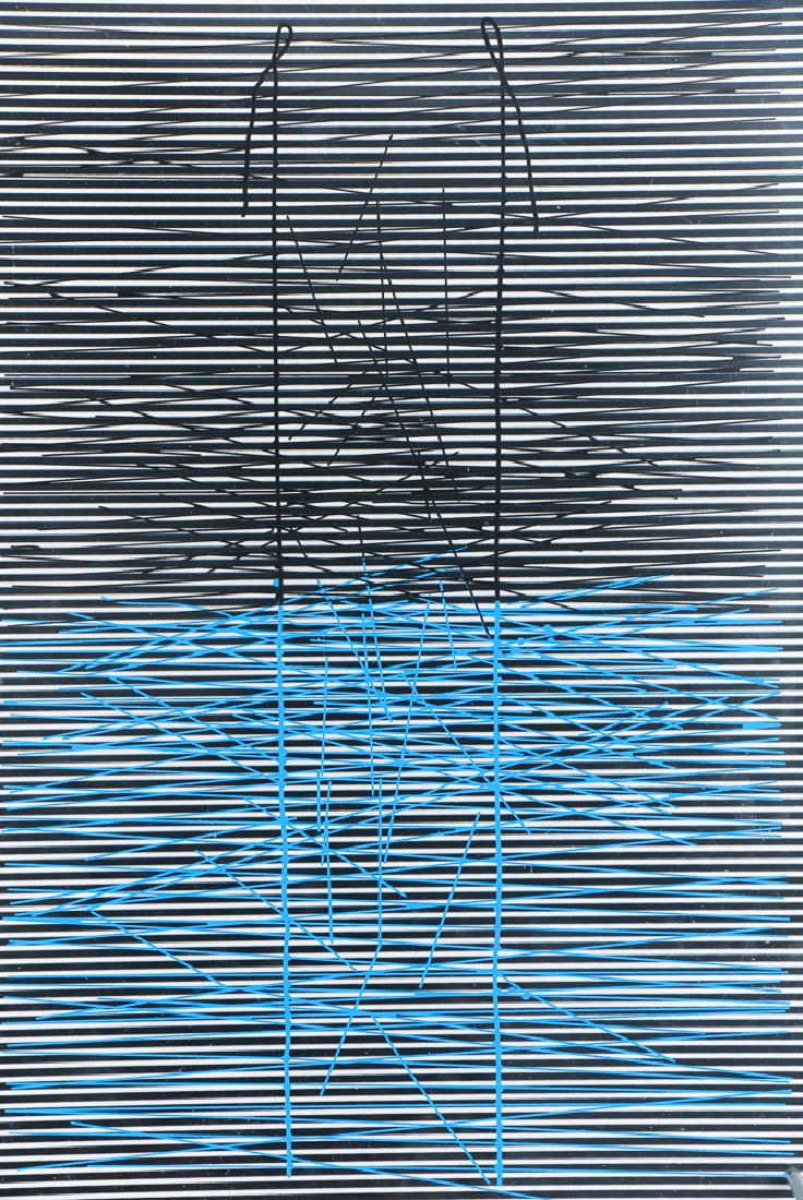 Jesus Rafael Soto Escalera Azul, 1979 screenprinted (1 of 9)