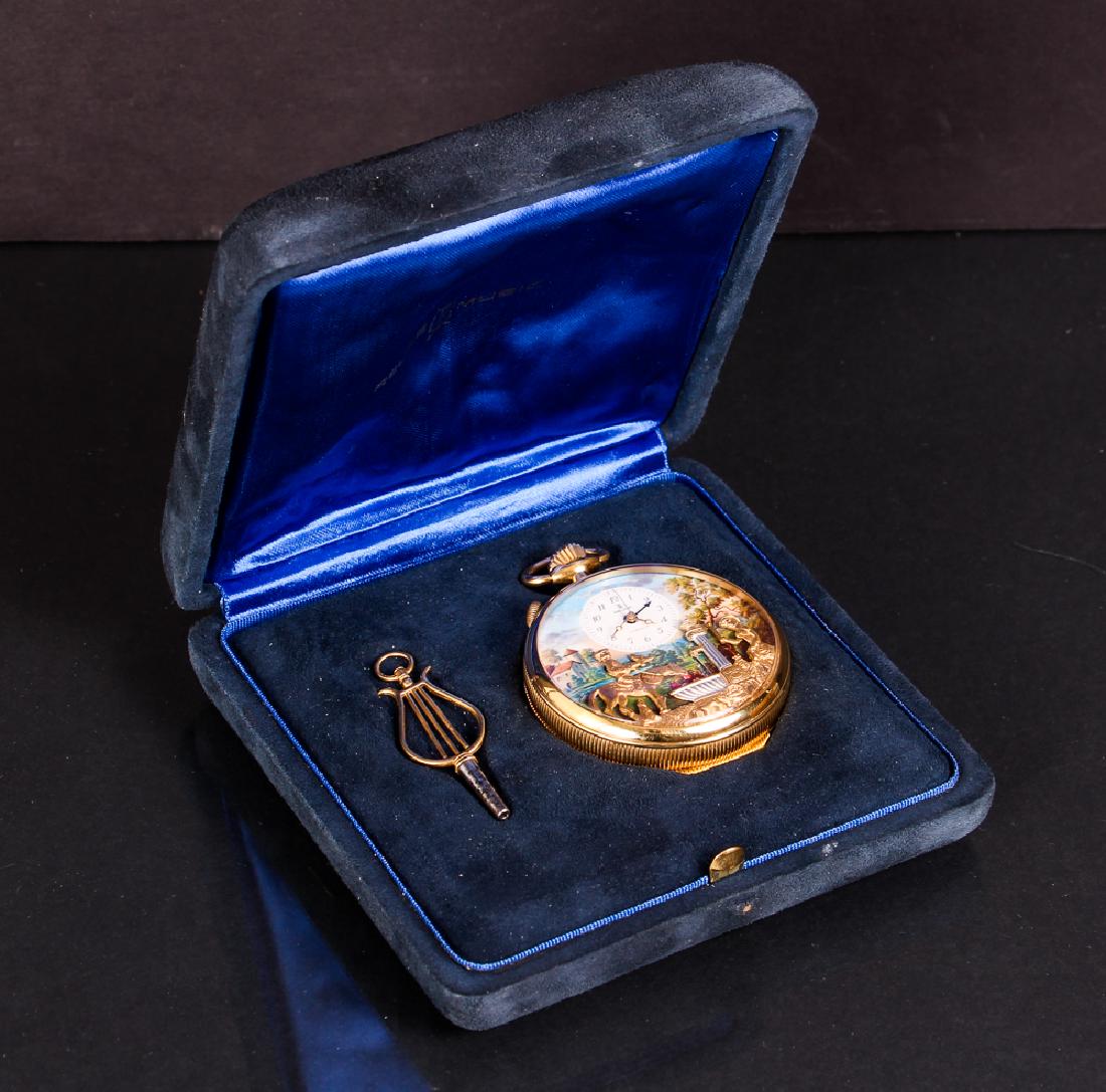 Reuge Automaton Musical Pocket Watch (1 of 9)
