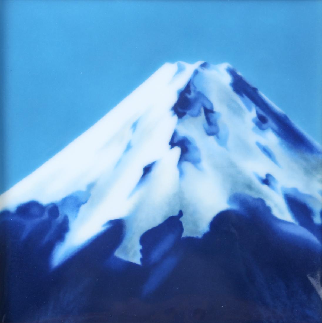 Ando Japanese enameled plaque Mt. Fuji (1 of 8)