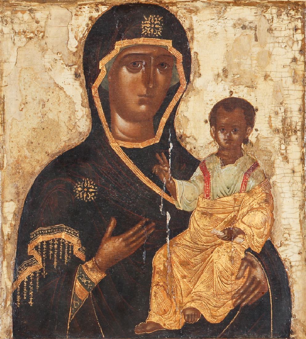 Antique Russian Icon of Holy Mother and Child (1 of 8)