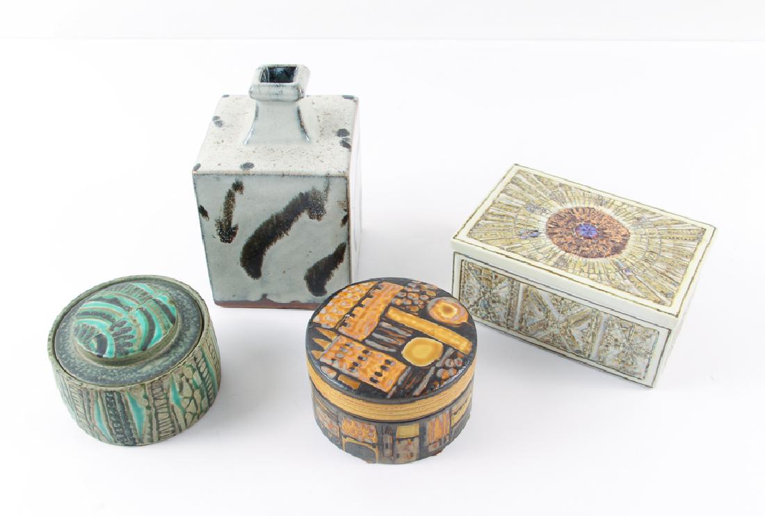 Group of 4  Modern Ceramics: Vase, 3 Royal Copenhagen (1 of 11)