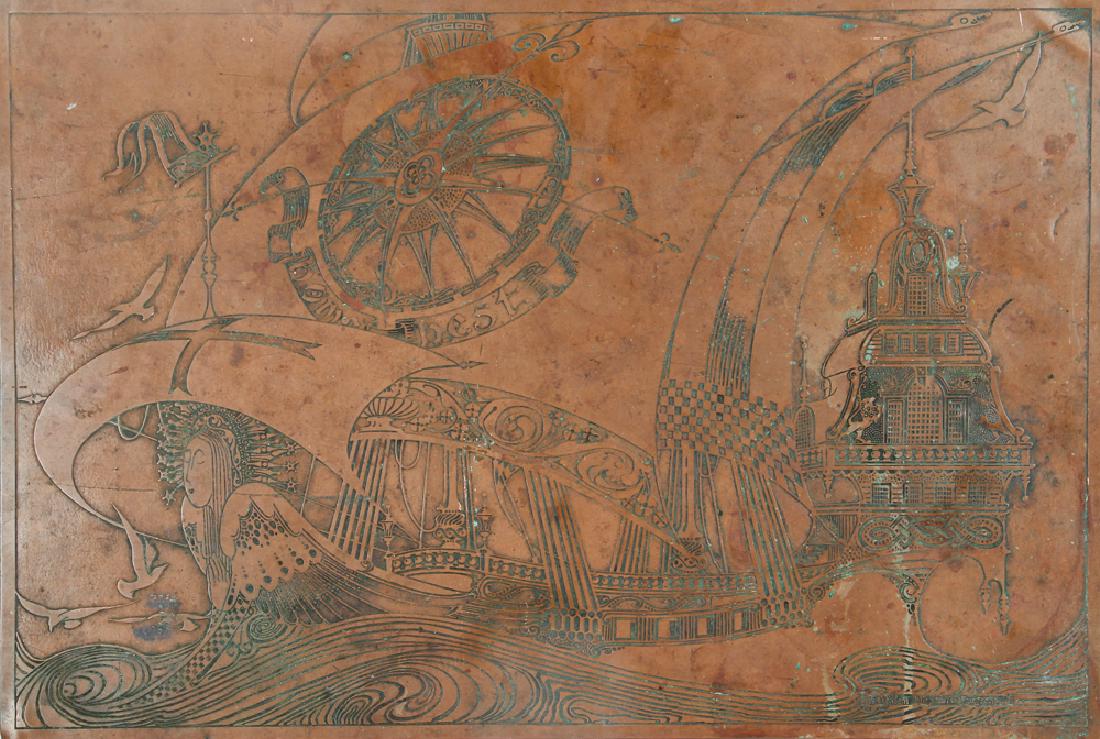 Willem Dieperink Langereis Arts and Crafts Copper Panel (1 of 8)