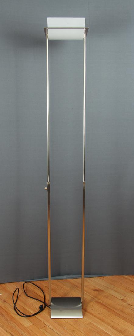Contemporary Chrome and Glass Halogen Floor Lamp (1 of 7)