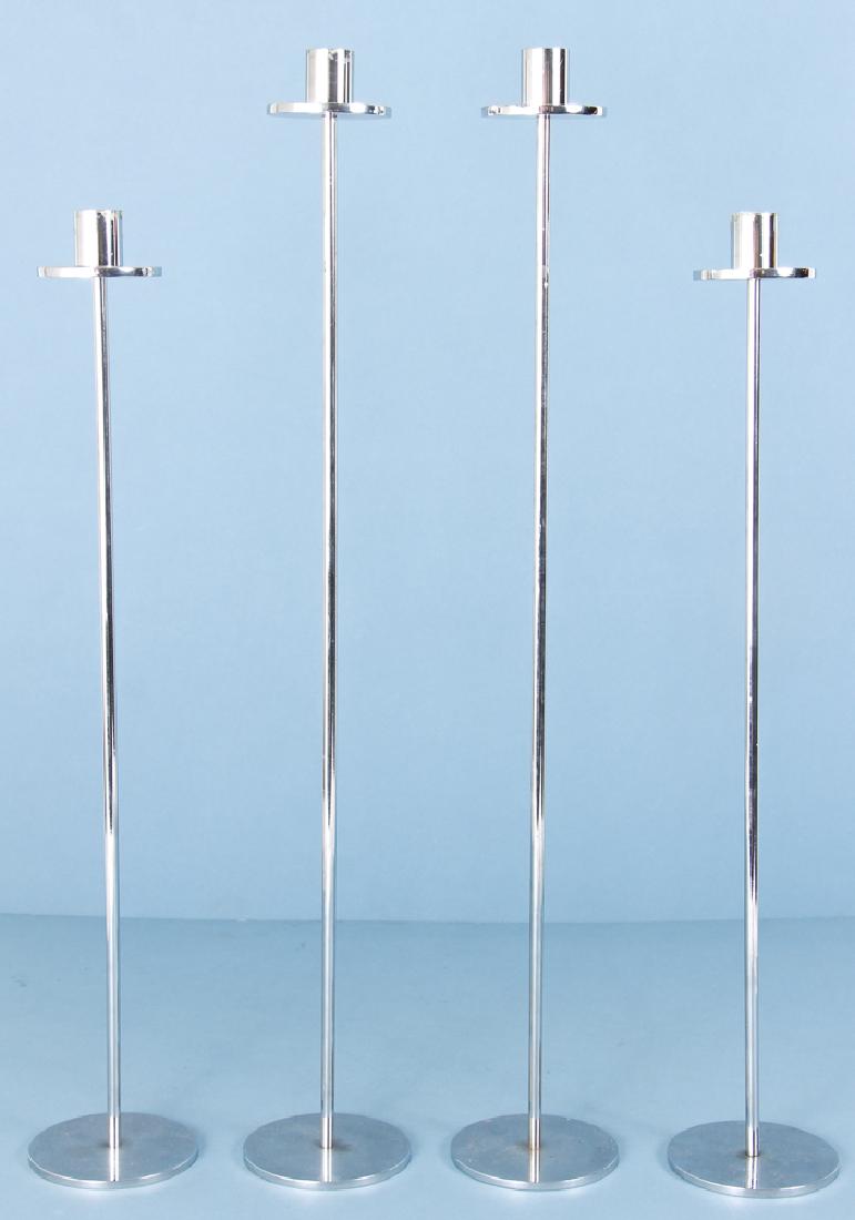 2 pairs of Modern Pickett Style Aluminum Candlesticks (1 of 6)
