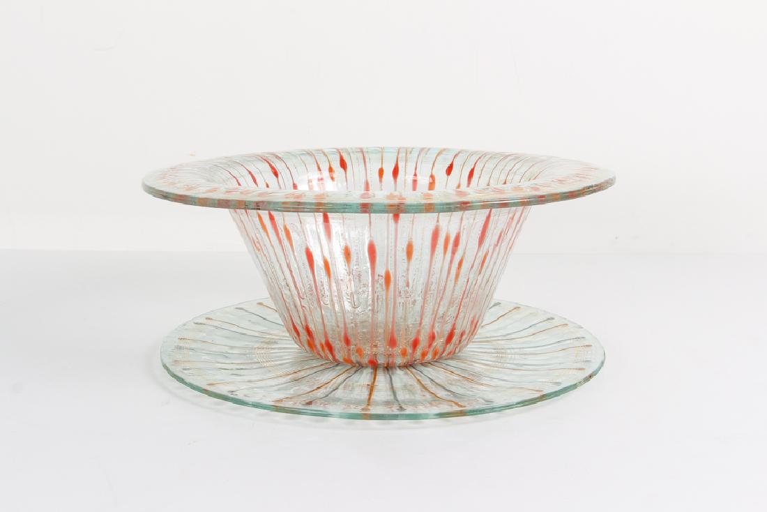 Higgins Art Glass Bowl and Platter (1 of 10)