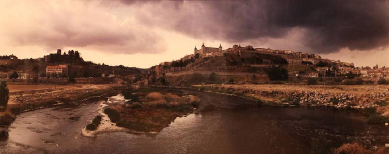 Aaronel deRoy Gruber Storm over Toledo Spain Photo: Gruber, Aaronel deRoy (American, 1918-2011), Storm over Toledo, Spain, chromogenic color print, circa 1993, edition 1/10, printed circa 2012, label on reverse for Janet Borden, Inc. Macduff Everton, 1