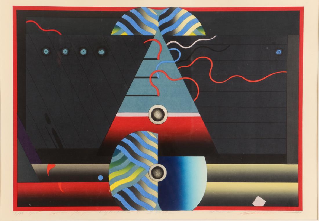 Two Akira Kurosaki Woodcut Prints (1 of 10)