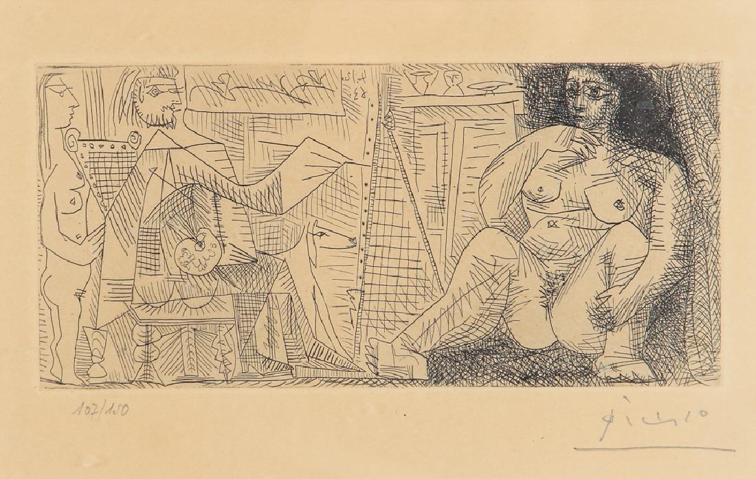 Picasso Dans l'atelier : Peintre, Modèle et Spectatrice (1 of 9)