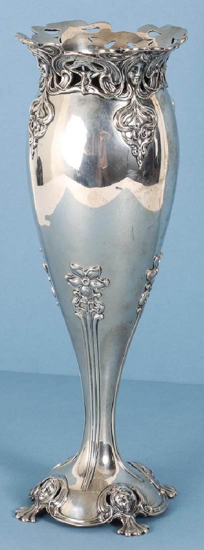 Mauser Sterling Silver Art Nouveau Vase (1 of 8)