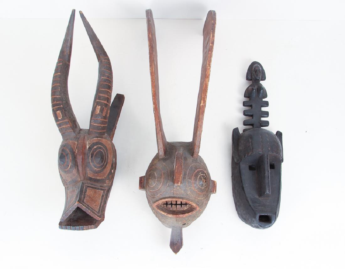 Three Vintage African Masks (1 of 8)