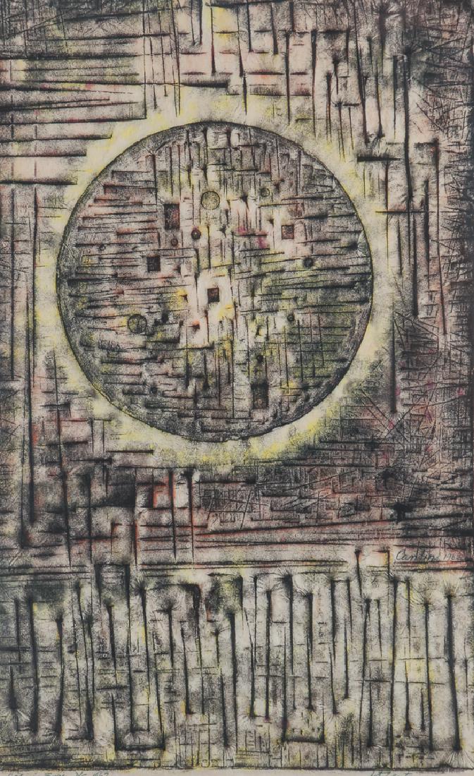 2 Virgil Cantini Cosmic Forces relief prints, 1962 (1 of 11)