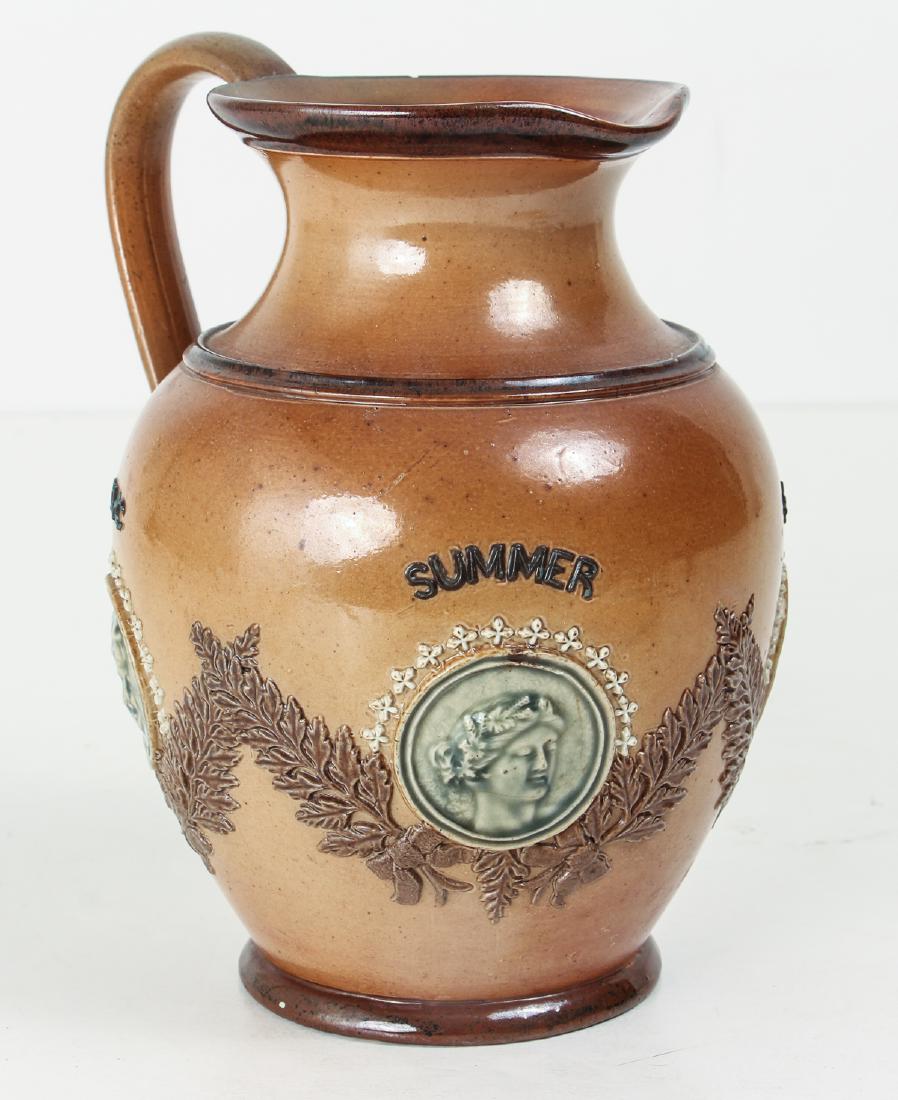 Doulton Lambeth, Four Seasons Jug 1884 (1 of 8)