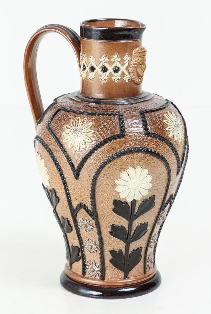 2 Doulton Lambeth Jugs with Sunflowers, 1880-1891 (1 of 10)