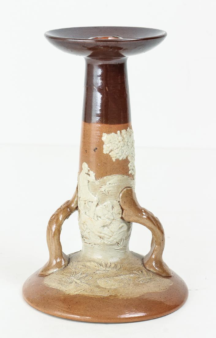 Doulton Lambeth Candlestick, 1902 - 1922 (1 of 8)