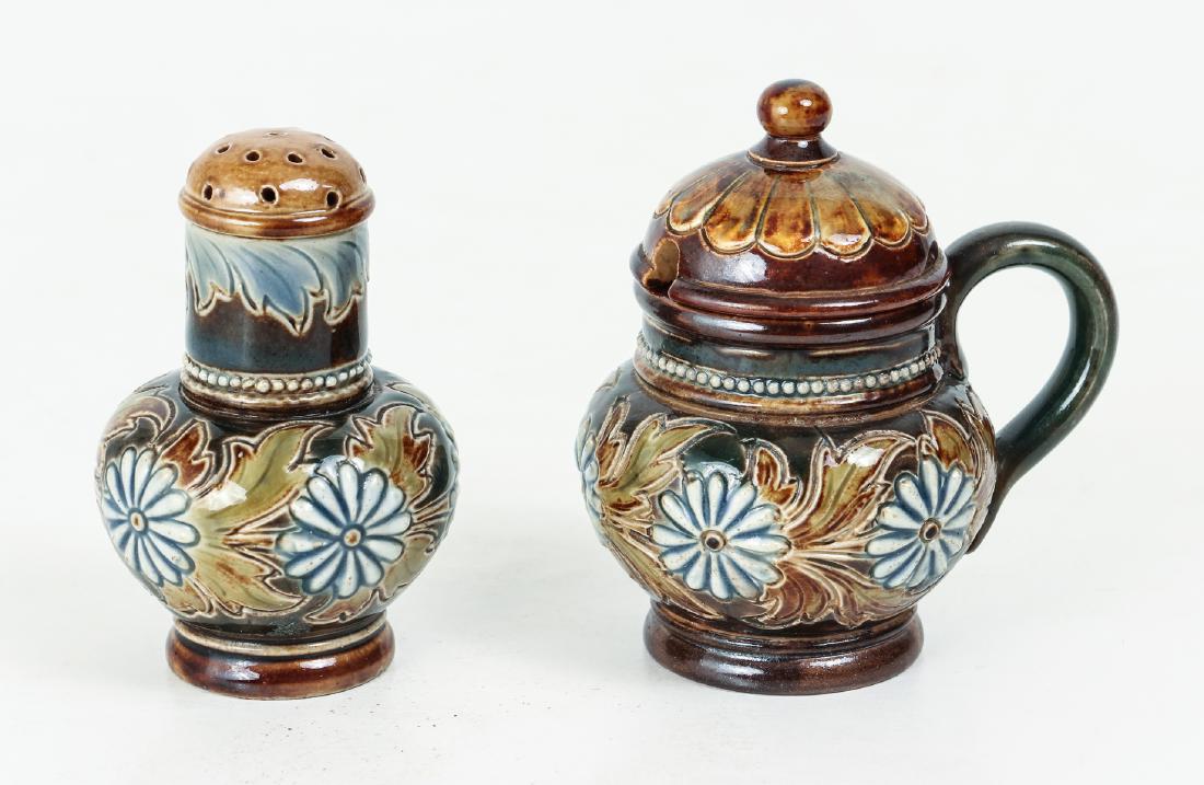 Doulton Lambeth Two piece Cruet Set (1 of 6)