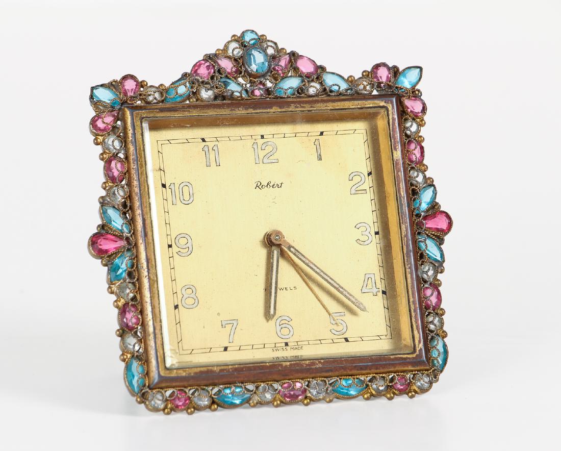 Robert Bejeweled Swiss Alarm Clock (1 of 5)