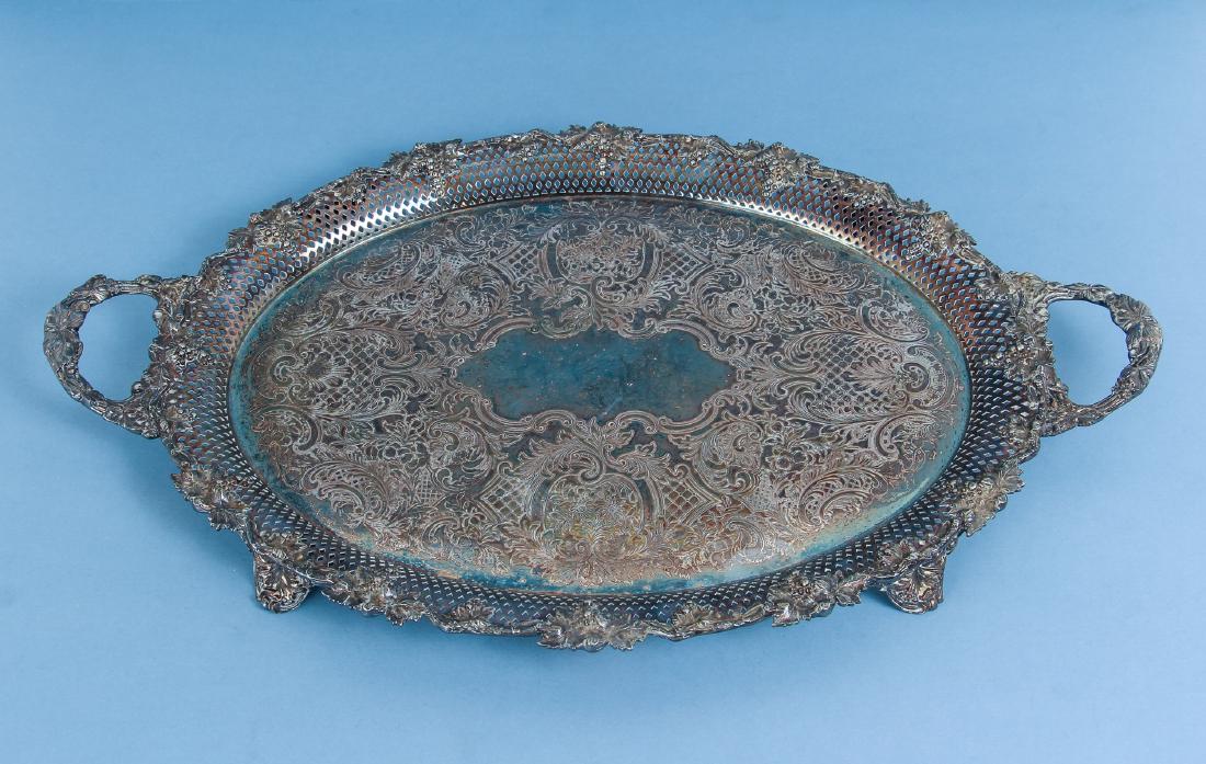 Two Silverplate Trays One From Arizona Biltmore (1 of 11)