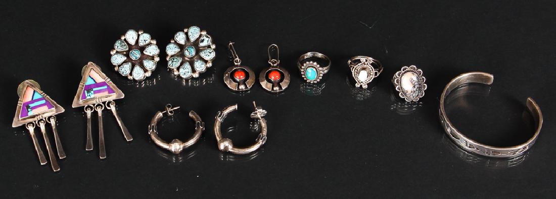 Assorted Navajo Silver Jewelry (1 of 10)