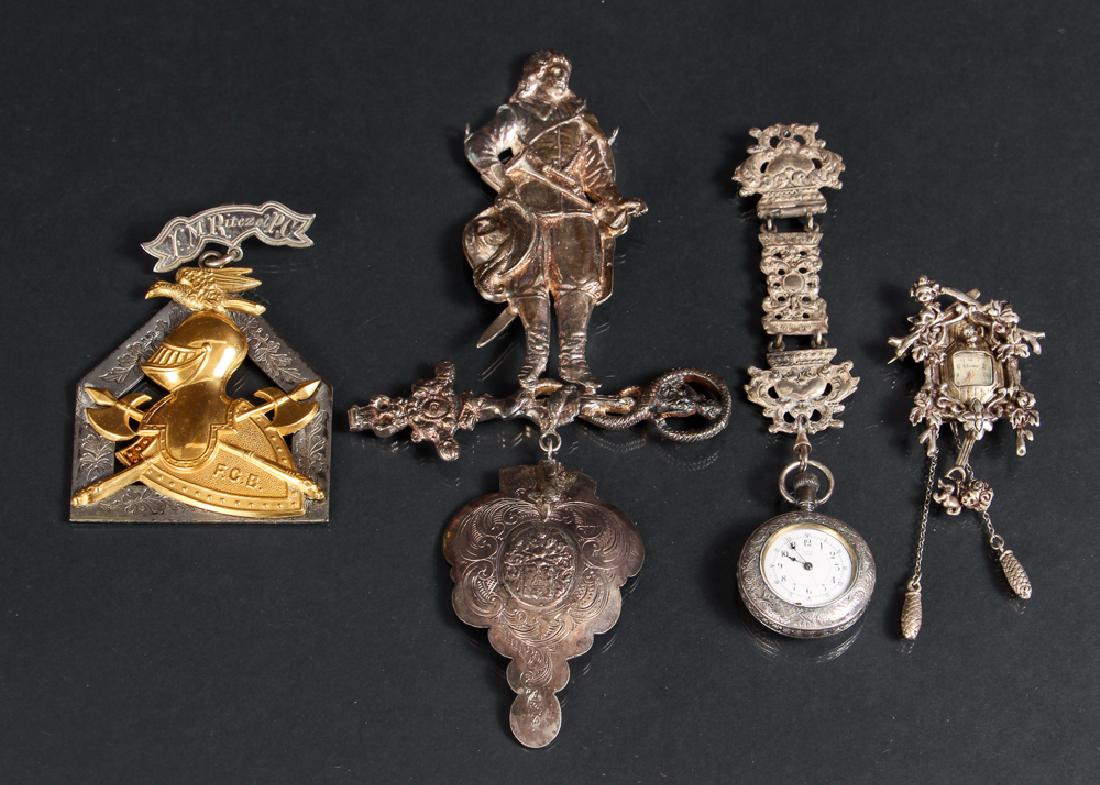 Four Silver Jewelry Items Including Watches (1 of 9)