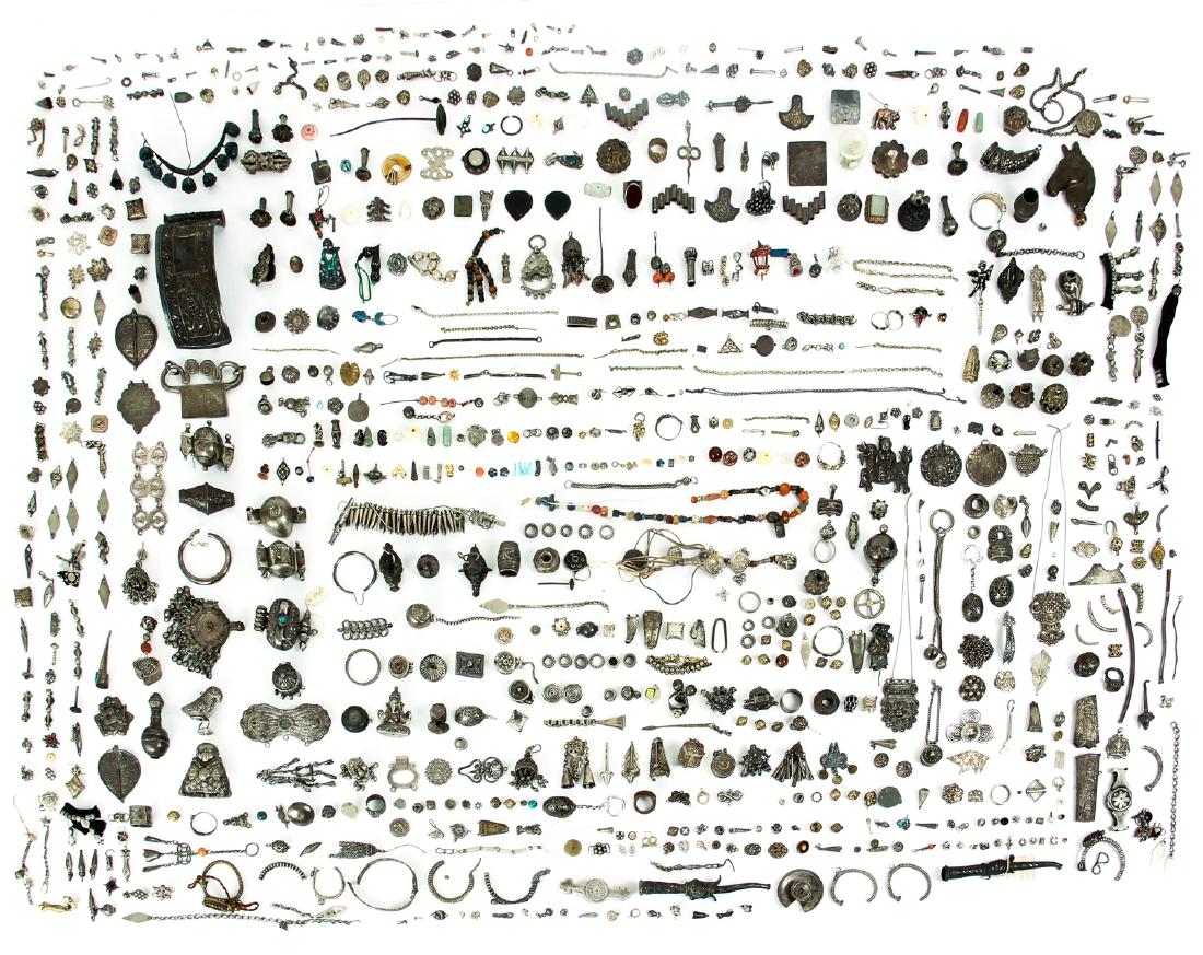 Large Group of Miscellaneous Asian Jewelry Fragments (1 of 10)