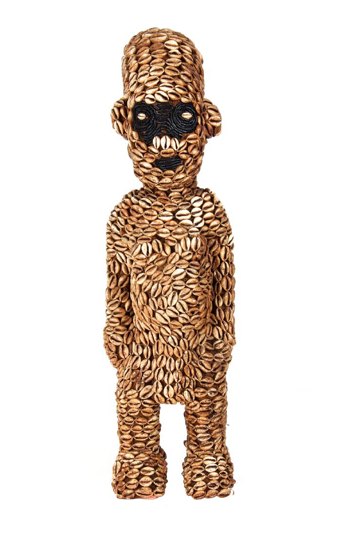 African Cowrie Shell and Beaded Figure (1 of 5)