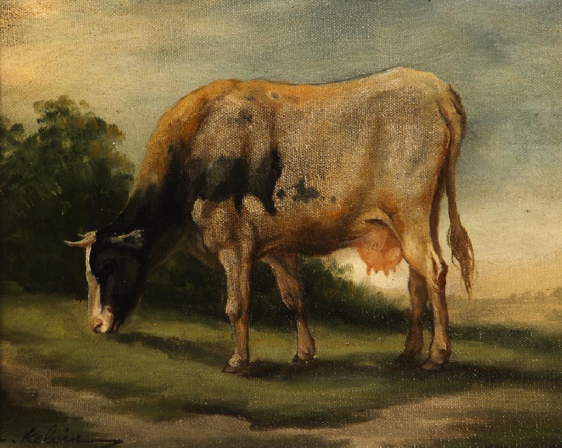 C. Kelvin painting Dairy Cow in a Field (1 of 7)