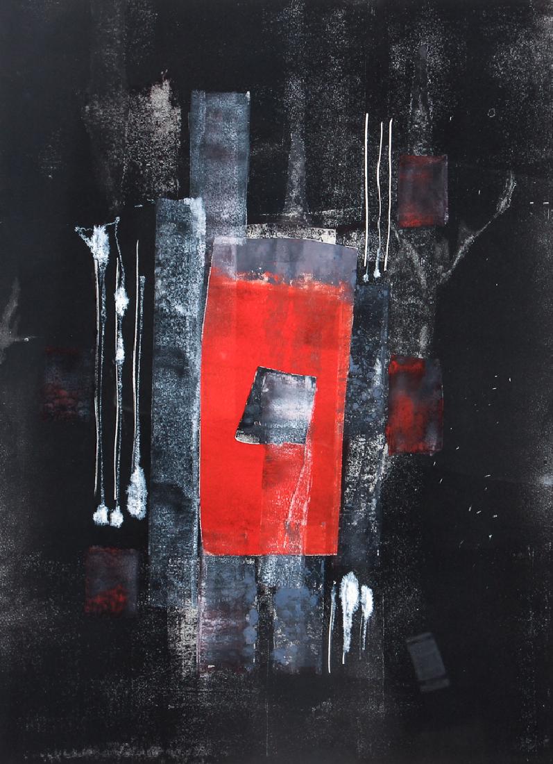 Pauline Michaels monoprint Red rectangle (1 of 8)