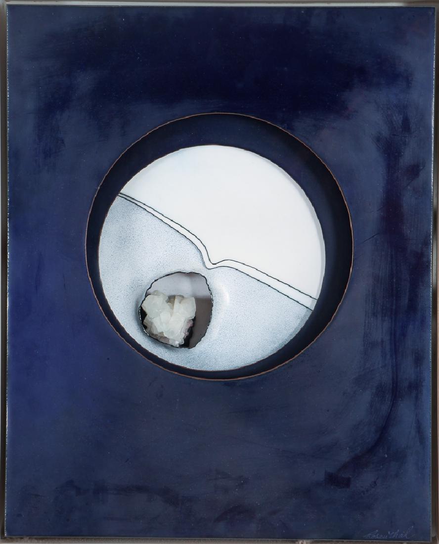 Shirley Rosenthal Collage and enamel on metal collage (1 of 8)