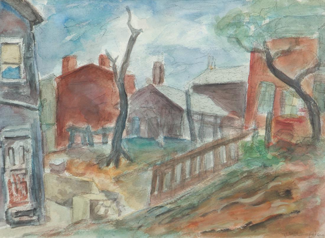 Milton Weiss Hill District Water Color (1 of 7)