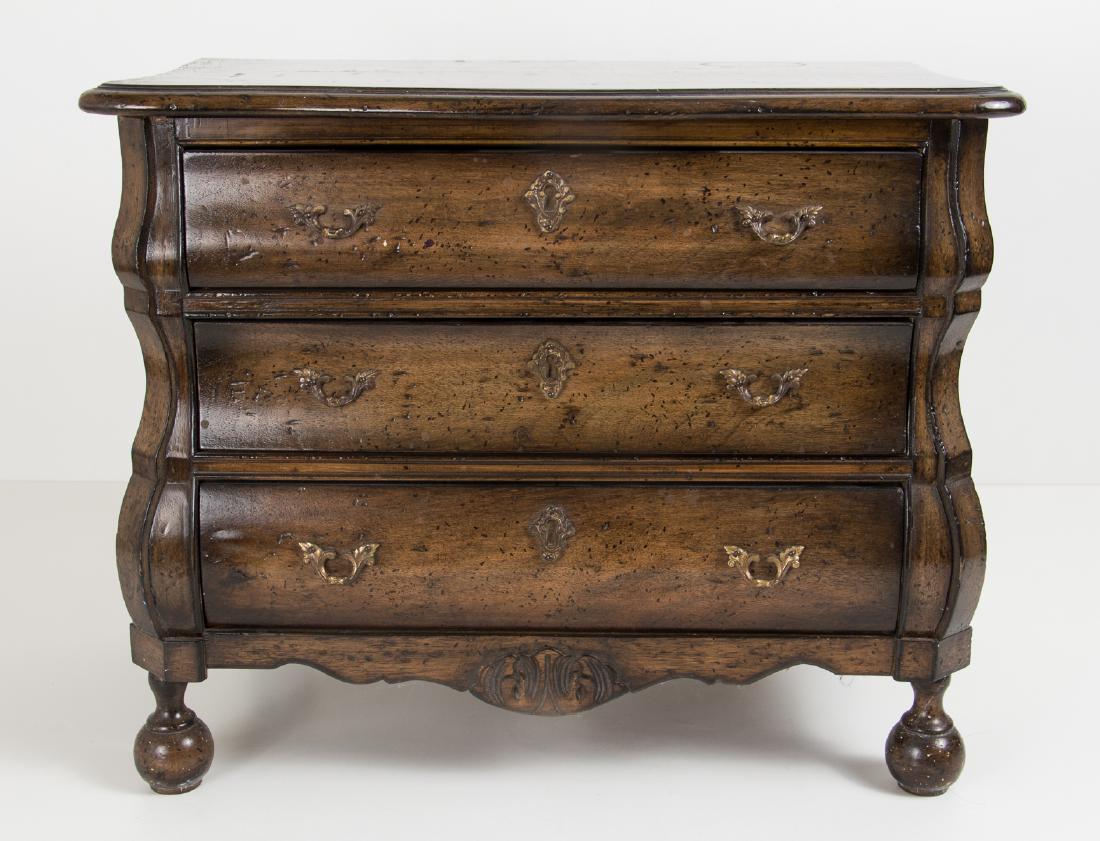 Miniature Walnut Chest of Drawers Jewelry Chest (1 of 6)