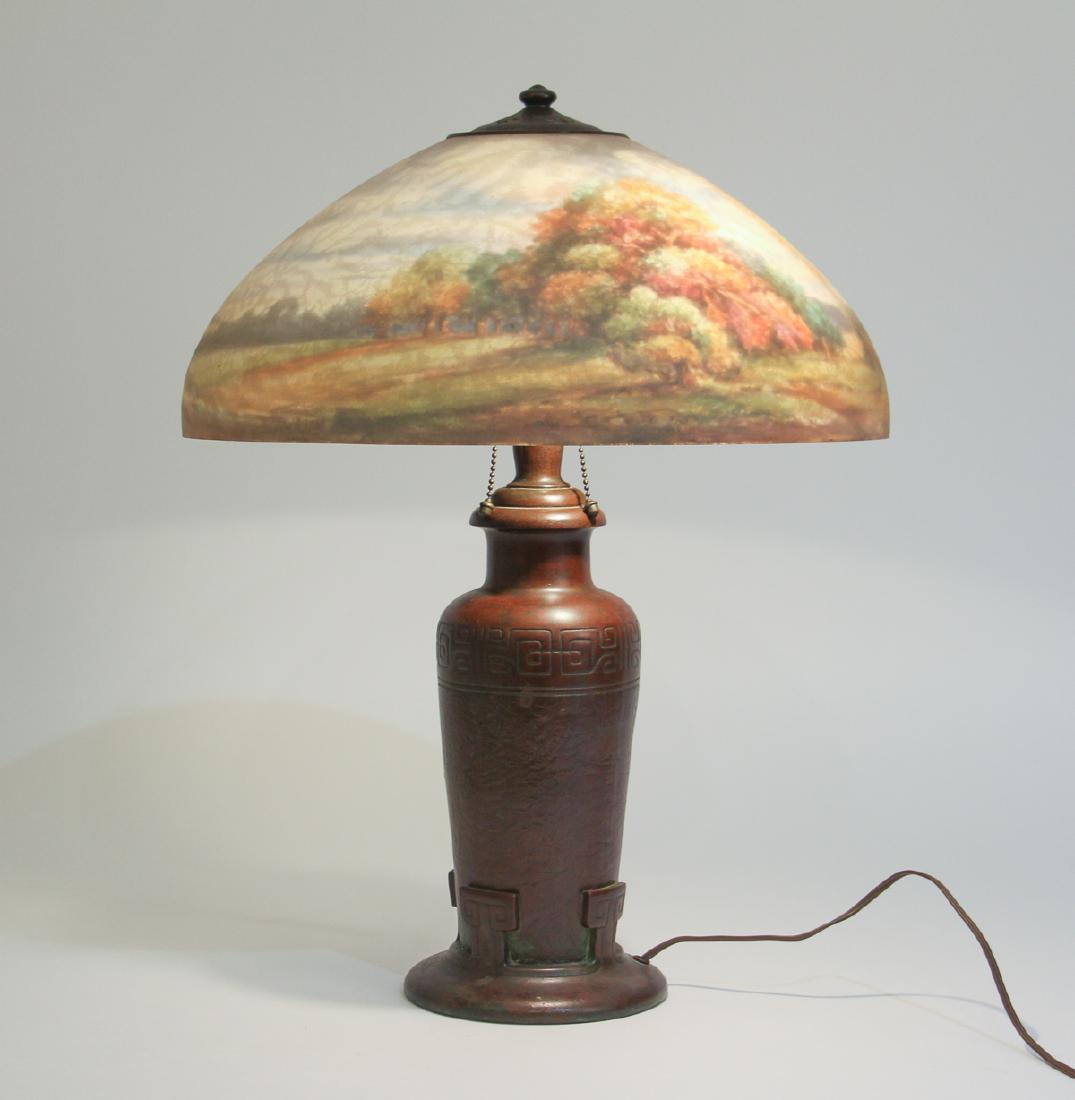 Handel Lamp with Henry Bedigie Signed Shade (1 of 9)