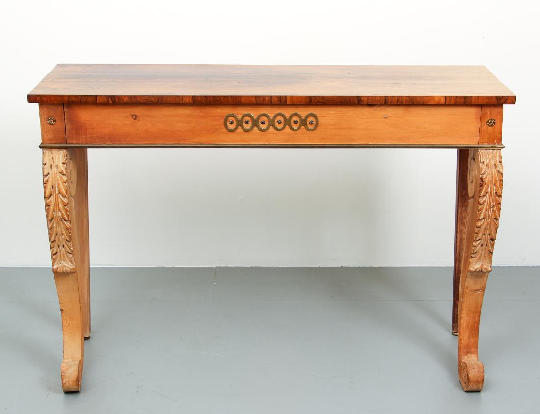 Biedermeier Style light wood console table (1 of 6)