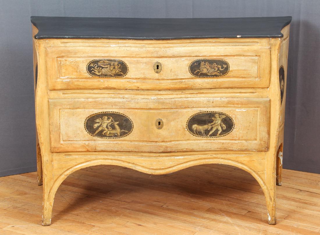 Italian Neo-Classical Revival Serpentine Front Chest (1 of 10)