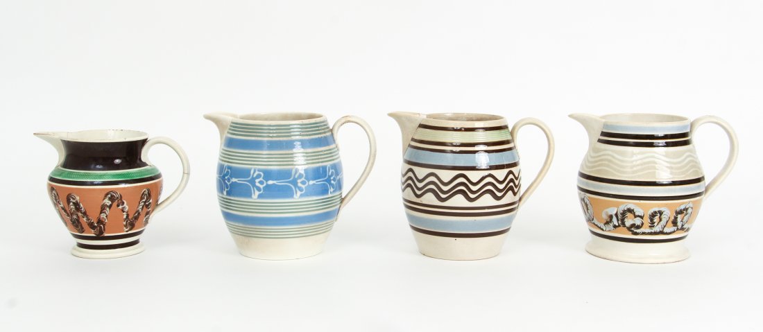 Four Mochaware Pitchers (1 of 9)