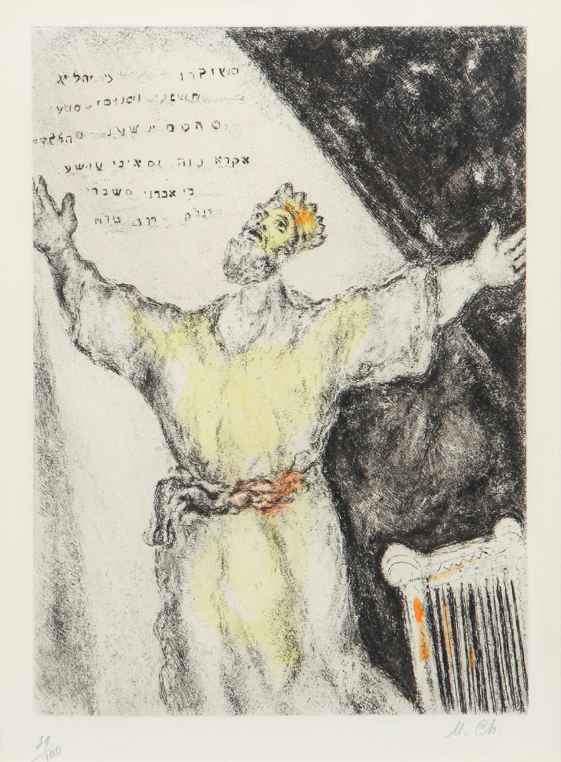 Marc Chagall hand colored Bible Etching 1930-1956 (1 of 9)